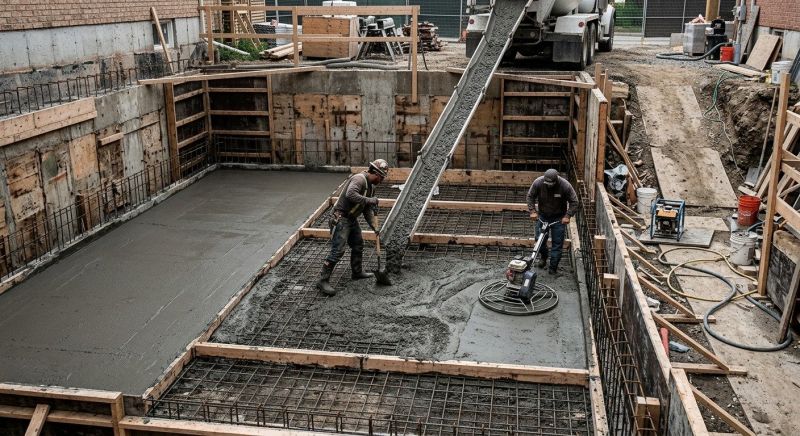 Basement Concrete Installation in Columbia, MD