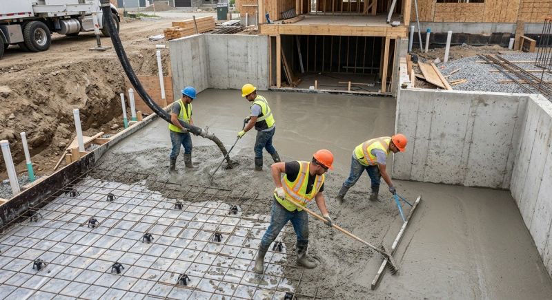 Basement Concrete Installation in Hampstead, MD