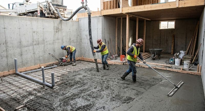Basement Concrete Installation in Catonsville, MD