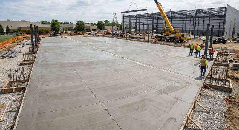 Commercial Slab Installation in Brookeville, MD