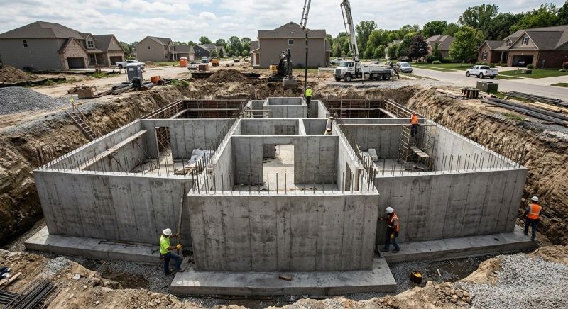 Foundation Construction in Fort George G Meade, MD