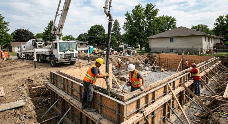 Foundation Wall Pouring in College Park, MD