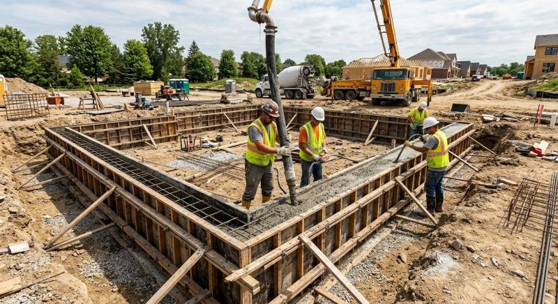 Foundation Wall Pouring in Jessup, MD